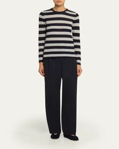 Majestic Filatures Machine Washable Cashmere Striped Pullover | Thumbnail 2 Majestic Filatures Machine Washable Cashmere Striped Pullover | Thumbnail 2