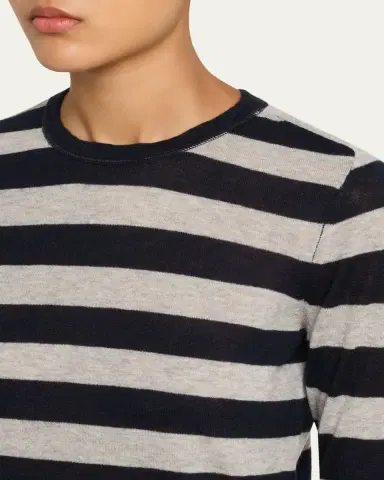 Majestic Filatures Machine Washable Cashmere Striped Pullover | Thumbnail 5 Majestic Filatures Machine Washable Cashmere Striped Pullover | Thumbnail 5