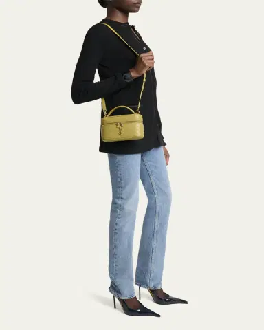 Saint Laurent Gaby Vanity Quilted Leather Bag | Thumbnail 9
