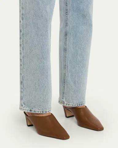 Stuart Weitzman 50mm Stassi Leather Mules | Thumbnail 2