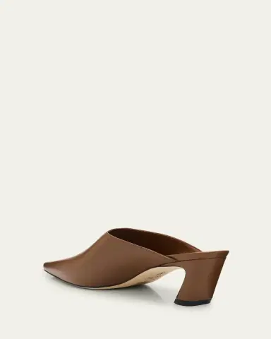 Stuart Weitzman 50mm Stassi Leather Mules | Thumbnail 4