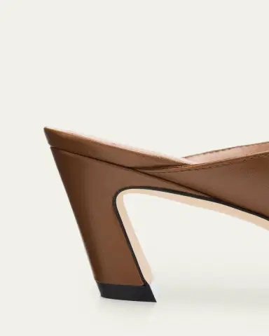 Stuart Weitzman 50mm Stassi Leather Mules | Thumbnail 5