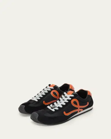 Loewe Men's Ballet Runner 2.0 Nylon and Calfskin Sneakers | Thumbnail 4 Loewe Men's Ballet Runner 2.0 Nylon and Calfskin Sneakers | Thumbnail 4