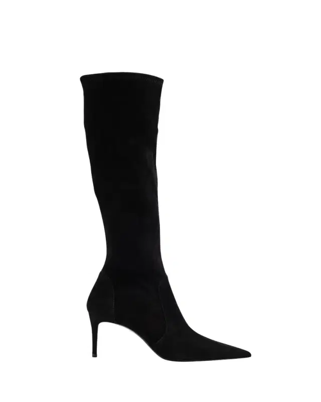 Stuart Weitzman Stuart Power Suede Stiletto Knee Boots
