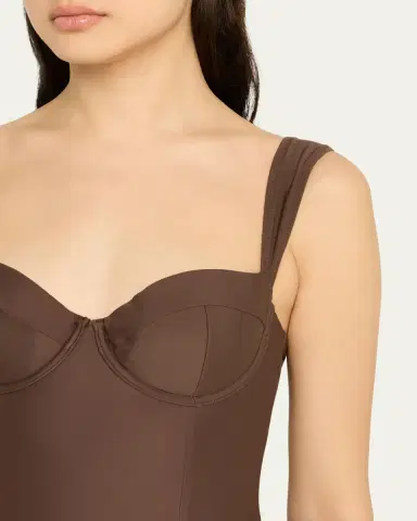 Simkhai Kyle Bustier One-Piece Swimsuit | Thumbnail 4