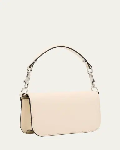 Valentino Garavani Loco Small Leather Top-Handle Bag with Jewel VLogo | Thumbnail 3