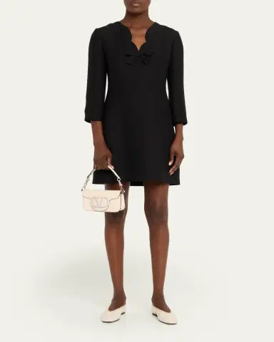 Valentino Garavani Loco Small Leather Top-Handle Bag with Jewel VLogo | Thumbnail 5