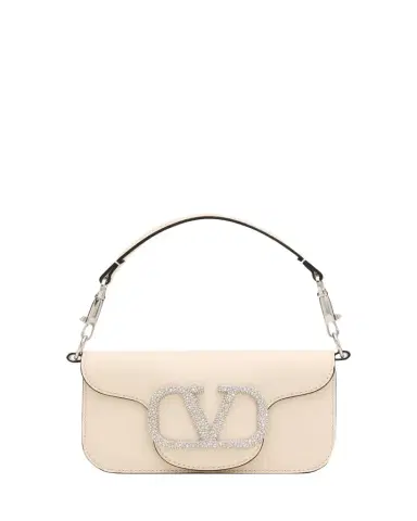 Valentino Garavani Loco Small Leather Top-Handle Bag with Jewel VLogo | Thumbnail 1