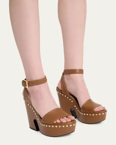 Givenchy 95mm Platform Leather Clog Sandals | Thumbnail 3 Givenchy 95mm Platform Leather Clog Sandals | Thumbnail 3
