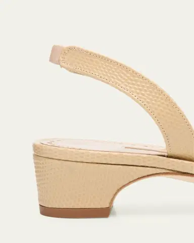 Manolo Blahnik 30mm Patobarnu Embossed Leather Slingback | Thumbnail 3 Manolo Blahnik 30mm Patobarnu Embossed Leather Slingback | Thumbnail 3