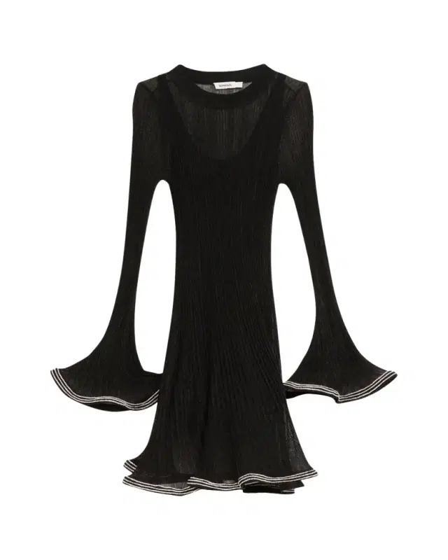 SIMKHAI Zelda Embellished Knit Mini Dress