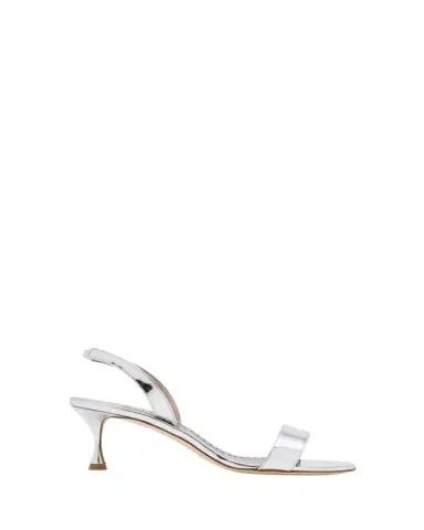 Manolo Blahnik 50mm Cupisanpla Metallic Leather Sandals | Thumbnail 1 Manolo Blahnik 50mm Cupisanpla Metallic Leather Sandals | Thumbnail 1