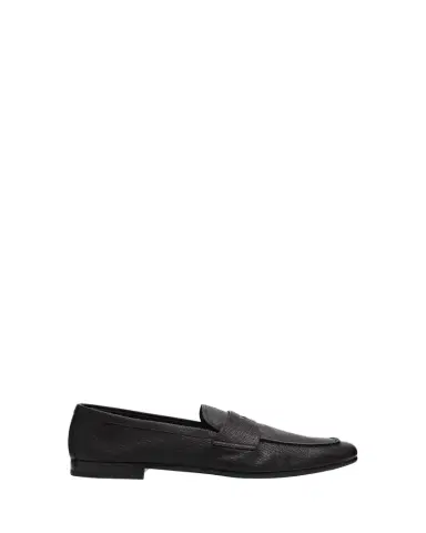 Prada Men's Goat Leather Penny Loafers | Thumbnail 1 Prada Men's Goat Leather Penny Loafers | Thumbnail 1