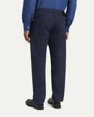 Kiton Men's Straight Leg Cotton-Stretch Five-Pocket Pants | Thumbnail 3