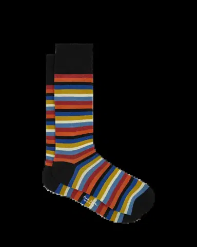 Paul Smith Men's Colorblock Stripe Crew Socks | Thumbnail 2