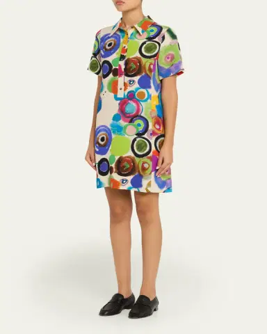 Libertine Gouache Printed Preppy Mini Polo Dress | Thumbnail 4 Libertine Gouache Printed Preppy Mini Polo Dress | Thumbnail 4