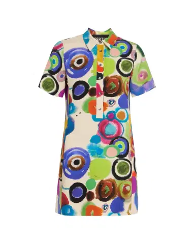 Libertine Gouache Printed Preppy Mini Polo Dress | Thumbnail 1 Libertine Gouache Printed Preppy Mini Polo Dress | Thumbnail 1