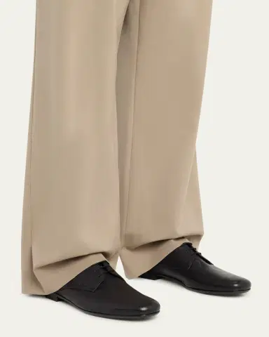 Prada Men's Toblach Grained Leather Derby Shoes | Thumbnail 2 Prada Men's Toblach Grained Leather Derby Shoes | Thumbnail 2