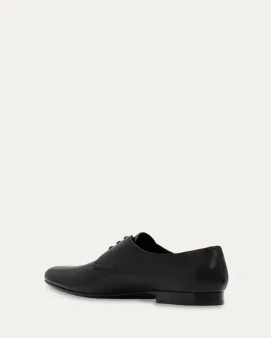 Prada Men's Toblach Grained Leather Derby Shoes | Thumbnail 4 Prada Men's Toblach Grained Leather Derby Shoes | Thumbnail 4