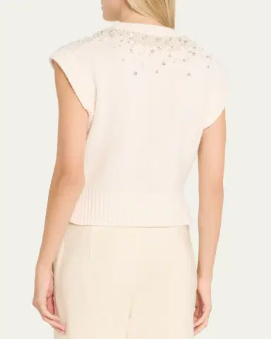 Simkhai Candra Embellished Knit Vest | Thumbnail 3 Simkhai Candra Embellished Knit Vest | Thumbnail 3
