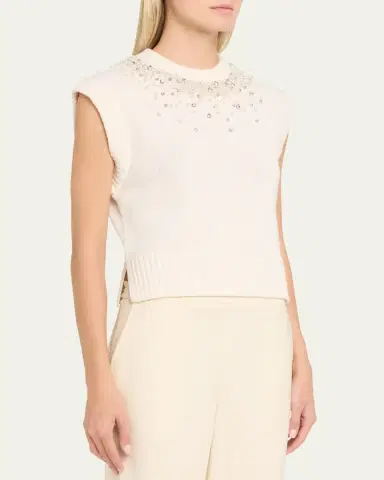 Simkhai Candra Embellished Knit Vest | Thumbnail 4 Simkhai Candra Embellished Knit Vest | Thumbnail 4