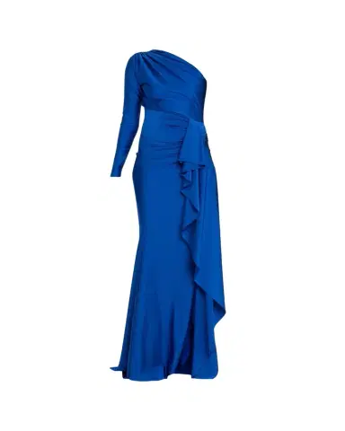 Chiara Boni La Petite Robe Serina One-Shoulder Draped Jersey Gown | Thumbnail 1