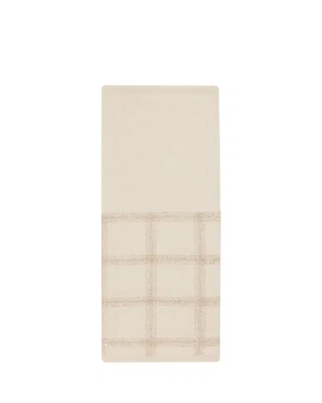 Brunello Cucinelli Sequined Check Wool Cashmere Scarf