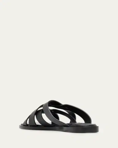 Manolo Blahnik Marvina Crisscross Leather Flat Sandals | Thumbnail 2