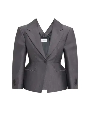 Givenchy Slashed Wool Single-Breasted Jacket | Thumbnail 1 Givenchy Slashed Wool Single-Breasted Jacket | Thumbnail 1