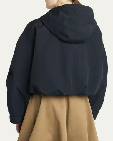 Moncler Eucalyptus Hooded Short Down Jacket | Thumbnail 3 Moncler Eucalyptus Hooded Short Down Jacket | Thumbnail 3