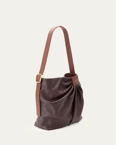 Loewe Pleated Tote Bag in Leather | Thumbnail 3 Loewe Pleated Tote Bag in Leather | Thumbnail 3