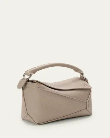 Loewe Puzzle Edge Mini Top-Handle Bag in Grain Leather | Thumbnail 3 Loewe Puzzle Edge Mini Top-Handle Bag in Grain Leather | Thumbnail 3