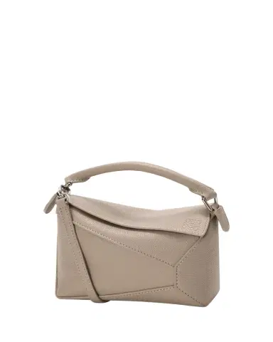Loewe Puzzle Edge Mini Top-Handle Bag in Grain Leather | Thumbnail 1 Loewe Puzzle Edge Mini Top-Handle Bag in Grain Leather | Thumbnail 1