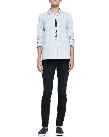 Lafayette 148 New York Rhinestone-Button Finesse Crepe Jacket | Thumbnail 6 Lafayette 148 New York Rhinestone-Button Finesse Crepe Jacket | Thumbnail 6