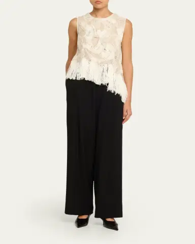 Heirlome Maureen Asymmetric Fringe Embroidered Sleeveless Top | Thumbnail 2 Heirlome Maureen Asymmetric Fringe Embroidered Sleeveless Top | Thumbnail 2