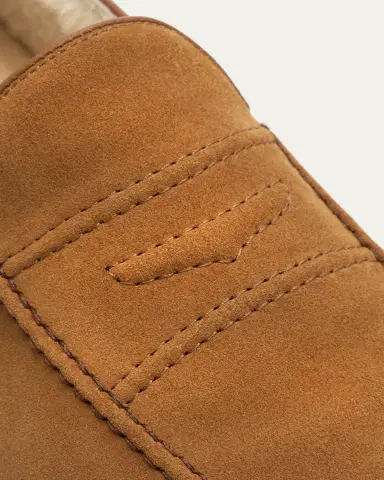 Church's Men's Pebbles Shearling-Lined Suede Loafers | Thumbnail 3 Church's Men's Pebbles Shearling-Lined Suede Loafers | Thumbnail 3