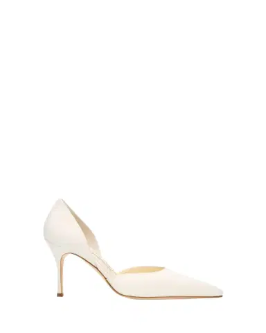 Manolo Blahnik 90mm Taylerbinu Satin Pointed-Toe Pumps | Thumbnail 1