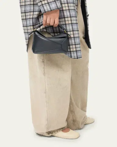 Loewe Puzzle Edge Mini Top-Handle Bag in Grain Leather | Thumbnail 2 Loewe Puzzle Edge Mini Top-Handle Bag in Grain Leather | Thumbnail 2