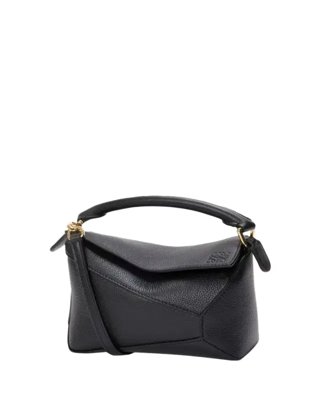 Loewe Puzzle Edge Mini Top-Handle Bag in Grain Leather