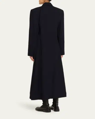 anOnlyChild Jean Double-Breasted Wool Long Robe Coat | Thumbnail 3 anOnlyChild Jean Double-Breasted Wool Long Robe Coat | Thumbnail 3