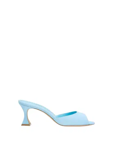 Manolo Blahnik 70mm Jadaron Suede Pedestal Mules | Thumbnail 1 Manolo Blahnik 70mm Jadaron Suede Pedestal Mules | Thumbnail 1