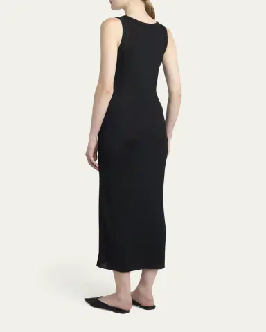 Tom Ford Paillette Rib Knit Scoop-Neck Midi Tank Dress | Thumbnail 3