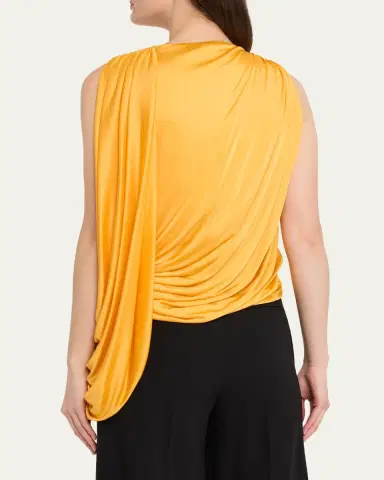 LOEWE Draped Jersey Sleeveless Top | Thumbnail 7 LOEWE Draped Jersey Sleeveless Top | Thumbnail 7