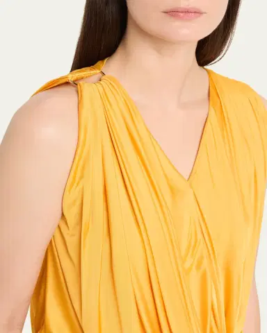 LOEWE Draped Jersey Sleeveless Top | Thumbnail 9 LOEWE Draped Jersey Sleeveless Top | Thumbnail 9
