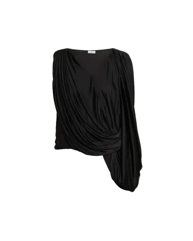 Loewe Draped Jersey Sleeveless Top