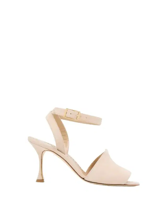 90mm Triananu Suede Ankle-Strap Sandals