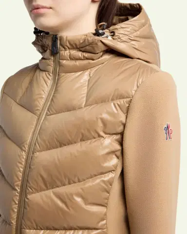 Moncler Grenoble Padded Down Zip-Up Hoodie Cardigan | Thumbnail 5