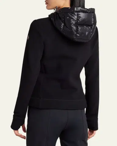 Moncler Grenoble Padded Down Zip-Up Hoodie Cardigan | Thumbnail 8
