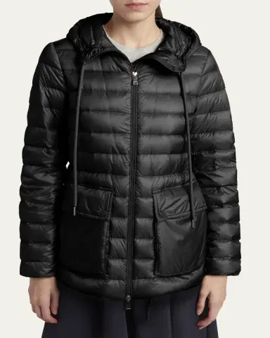Moncler Jasmin Hooded Short Down Parka | Thumbnail 4