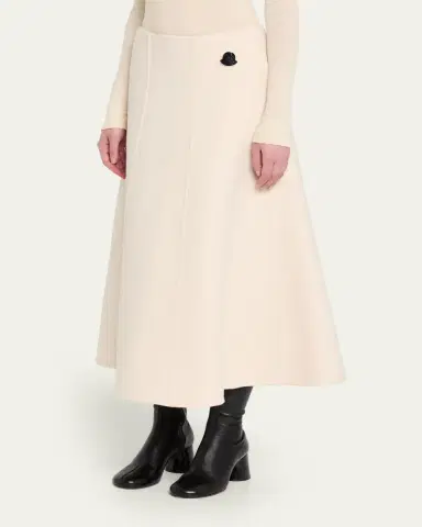 Moncler x Jil Sander Wool Midi Skirt | Thumbnail 4